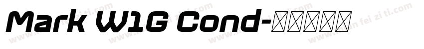 Mark W1G Cond字体转换